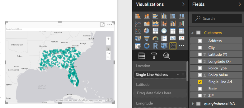 Esri ArcGIS Maps for PowerBI ArcGIS Online