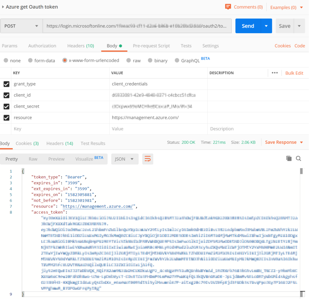 Azure Logic App SAS Token and Service Principal