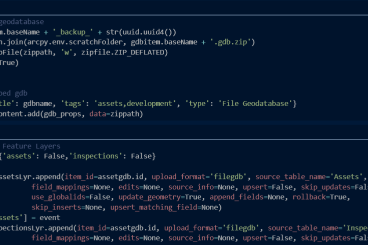 Using the arcgis.features.FeatureLayer append function in the ArcGIS API for Python