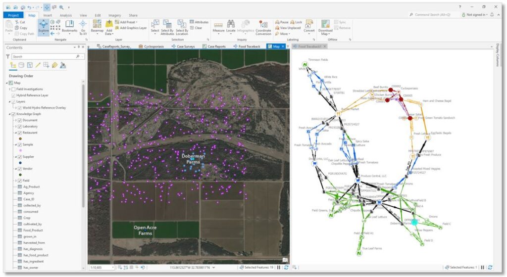 Knowledge graph in ArcGIS Pro